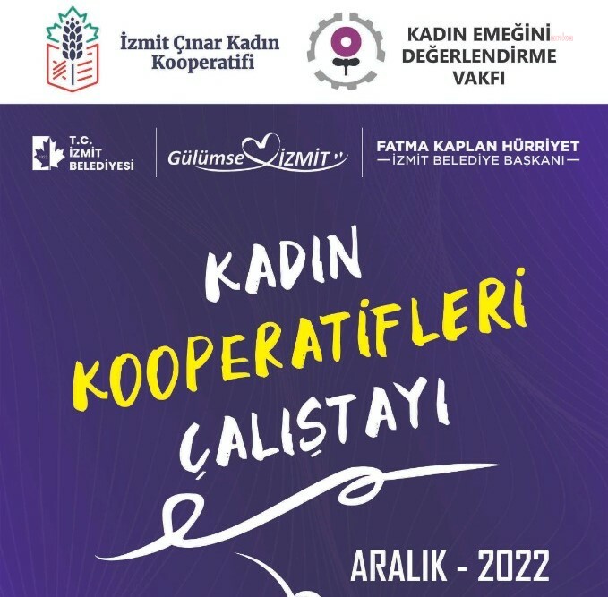 İZMİT BELEDİYESİ'NDEN KADIN KOOPERATİFLERİ ÇALIŞTAYI