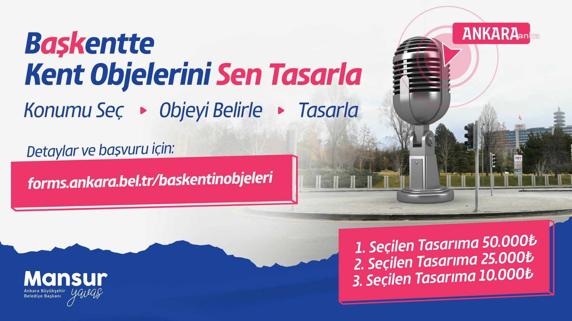 ANKARA BÜYÜKŞEHİR'DEN 'BAŞKENTİN OBJELERİ' TASARIM YARIŞMASI