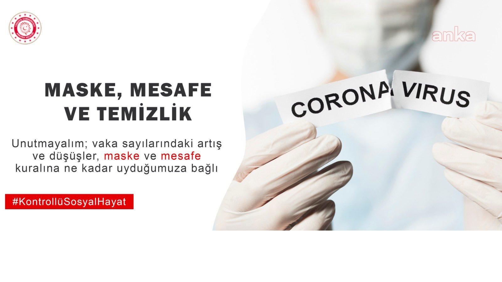 ANKARA’DA MASKE TAKMAYAN 813 KİŞİYE 713 BİN 700 TL CEZA KESİLDİ
