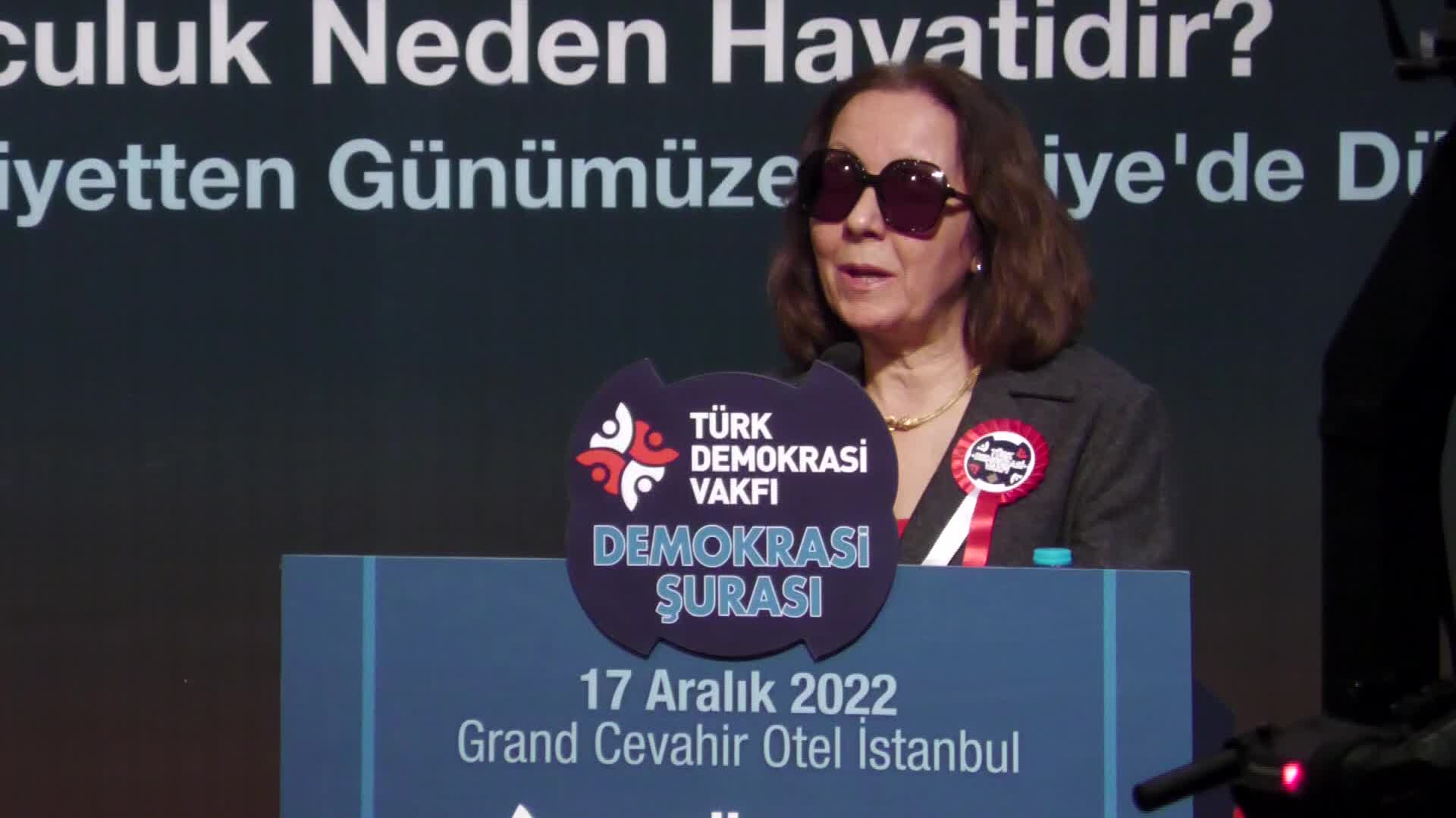 TÜRK DEMOKRASİ VAKFI’NIN DÜZENLEDİĞİ DEMOKRASİ ŞURASI… SERAP YAZICI: “GEZİ PARKI PROTESTOLARINDAN İTİBAREN TÜRKİYE, HUKUK DEVLETİNDEN HIZLA UZAKLAŞMAYA BAŞLADI”
