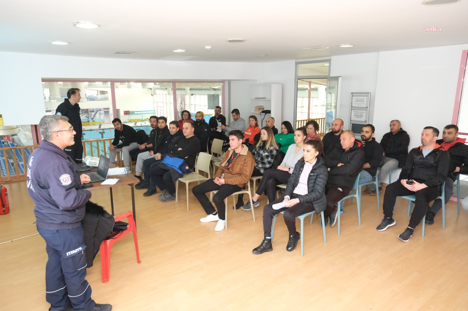 ESKİŞEHİR BÜYÜKŞEHİR BELEDİYESİ SPOR DAİRESİ PERSONELİNE ACİL DURUM TATBİKATI