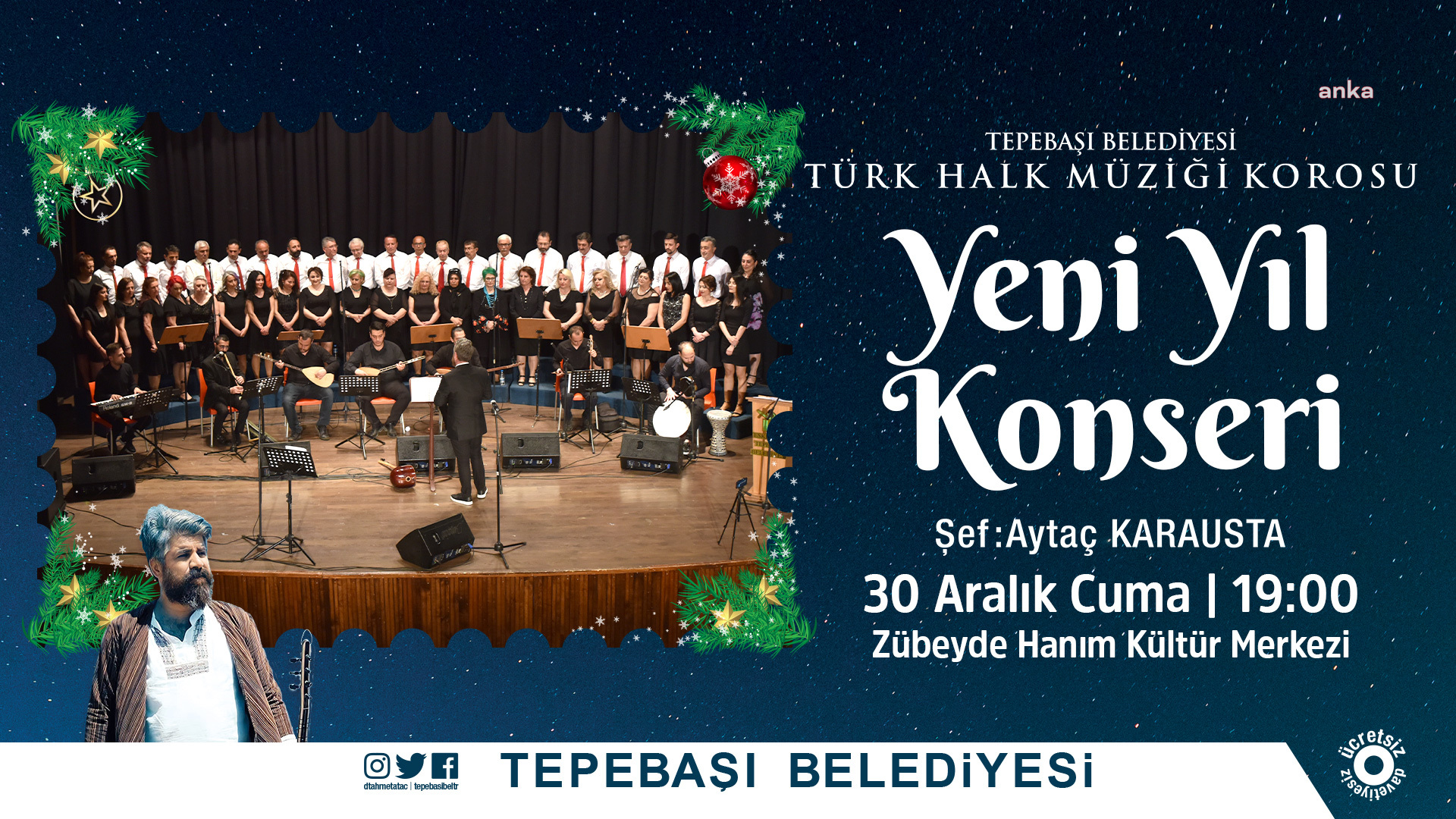 TEPEBAŞI BELEDİYESİ THM KOROSUNDAN YENİ YIL KONSERİ