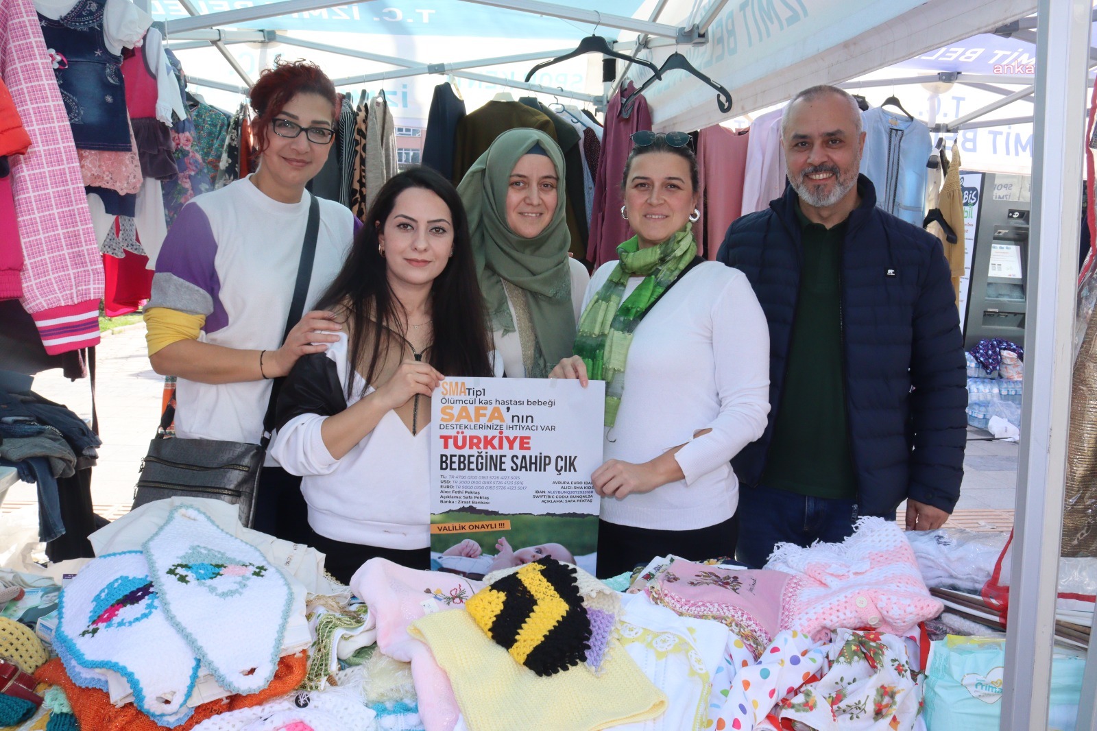 İZMİT BELEDİYESİ, SMA’LI SAFA BEBEK İÇİN KERMES DÜZENLEDİ