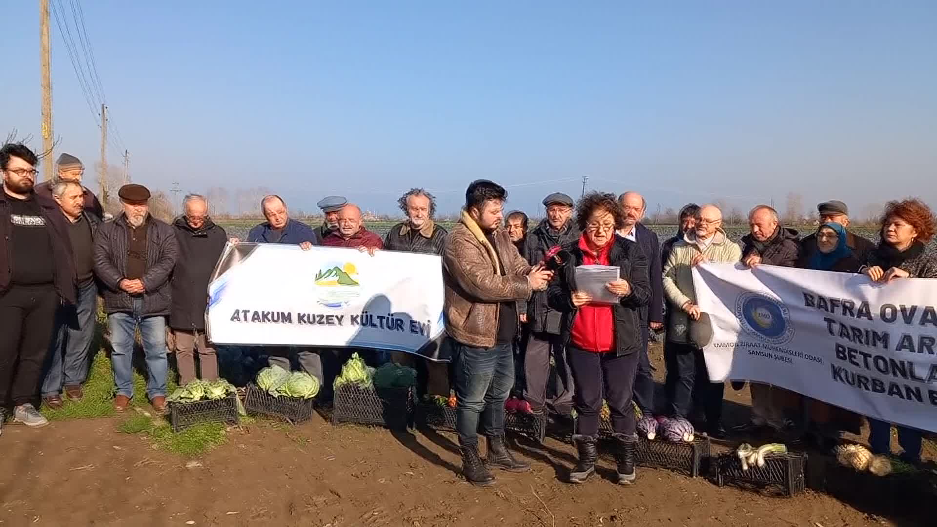 SAMSUN BAFRA'DA TARIM ARAZİLERİ ÜZERİNE KURULMASI PLANLANAN HAL PROJESİNE TEPKİ: "BU ARAZİLERİN TARIM DIŞINA ÇIKARILARAK İMARA AÇILMASI CİNAYETTİR"