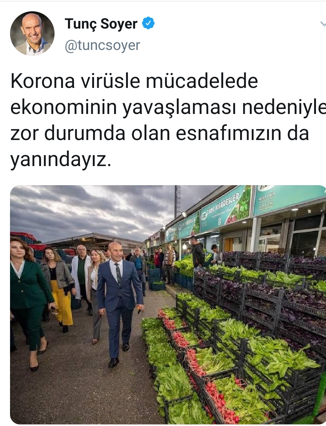 İZMİR BÜYÜKŞEHİR'DEN DE ESNAFA DESTEK GELDİ; 3 AY KİRA ALINMAYACAK