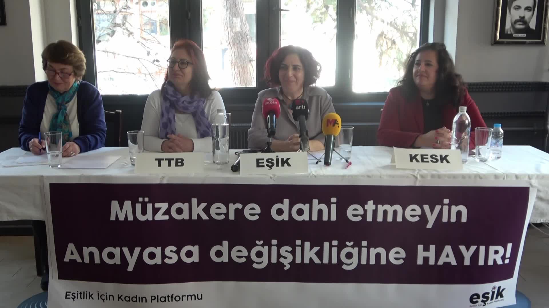 SİVİL TOPLUM KURULUŞLARINDAN “ANAYASA DEĞİŞİKLİĞİ” DEĞERLENDİRMESİ… EŞİK SÖZCÜSÜ SEVİLAY ÇELENK: “LAİKLİK İLKESİNDEN SAPMA, AÇIK BİR İHLAL SÖZ KONUSUDUR”