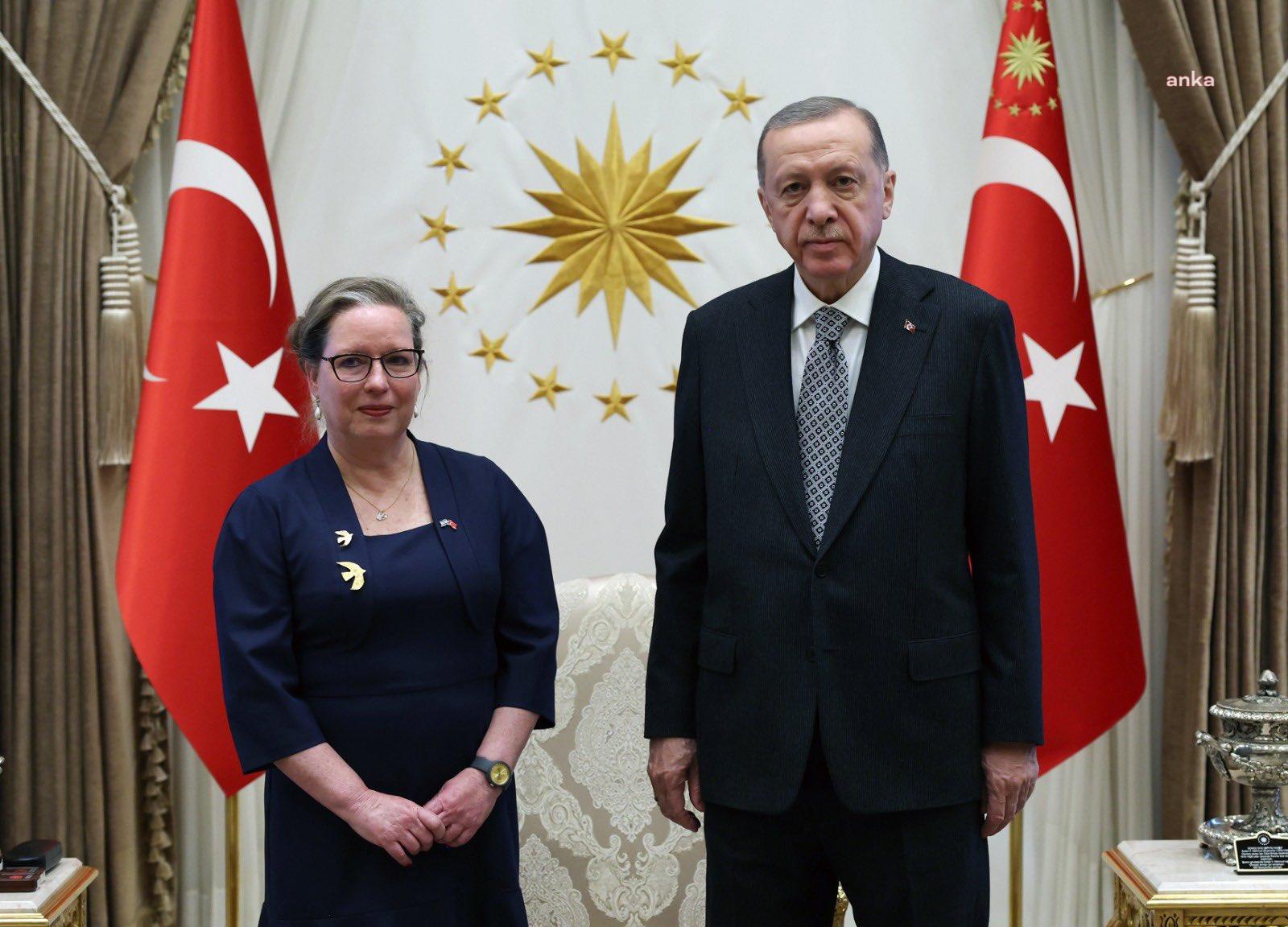 İSRAİL BÜYÜKELÇİSİ IRIT LILLIAN, CUMHURBAŞKANI ERDOĞAN'A GÜVEN MEKTUBUNU SUNDU