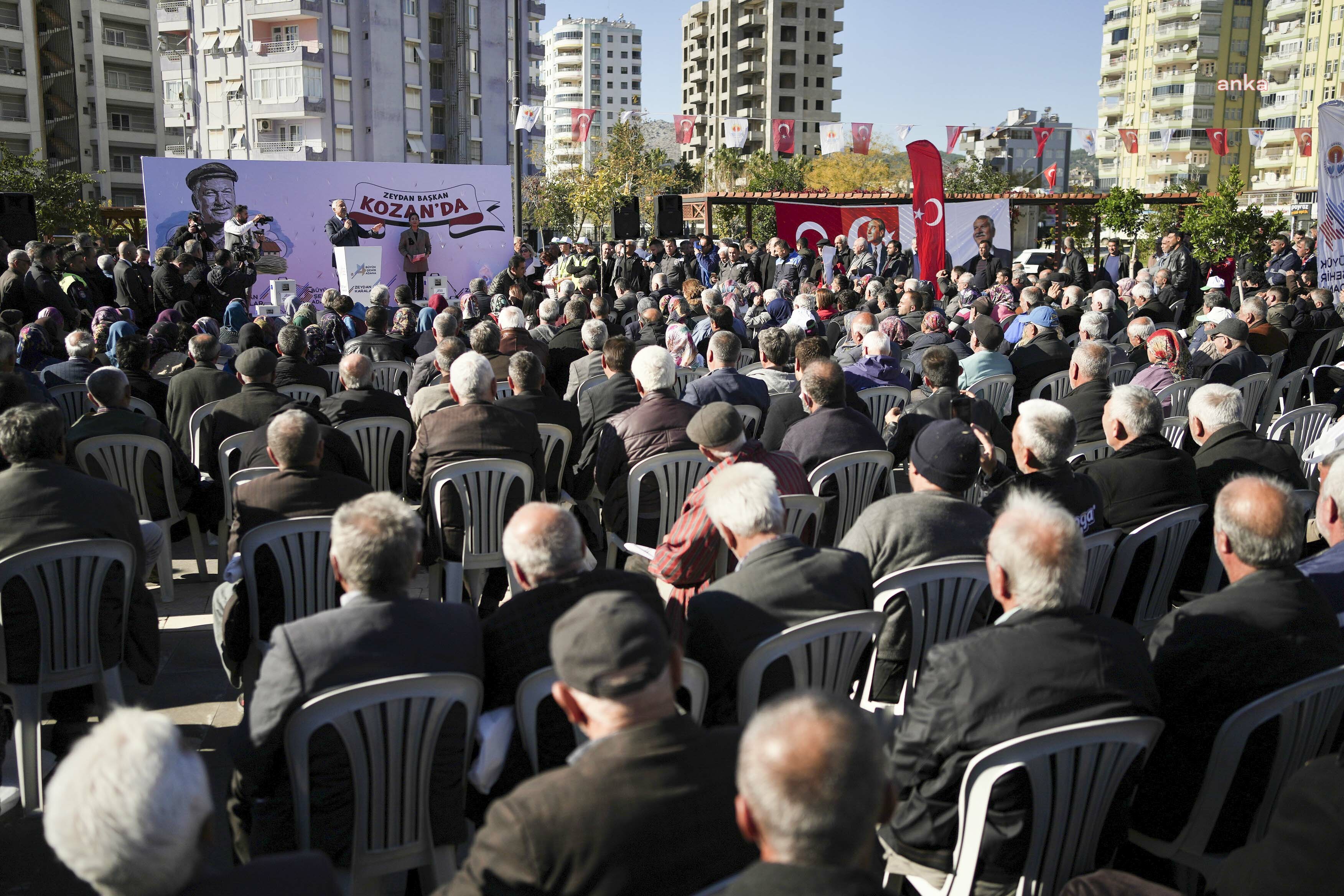 ADANA BÜYÜKŞEHİR’DEN KOZANLI ÜRETİCİYE DESTEK