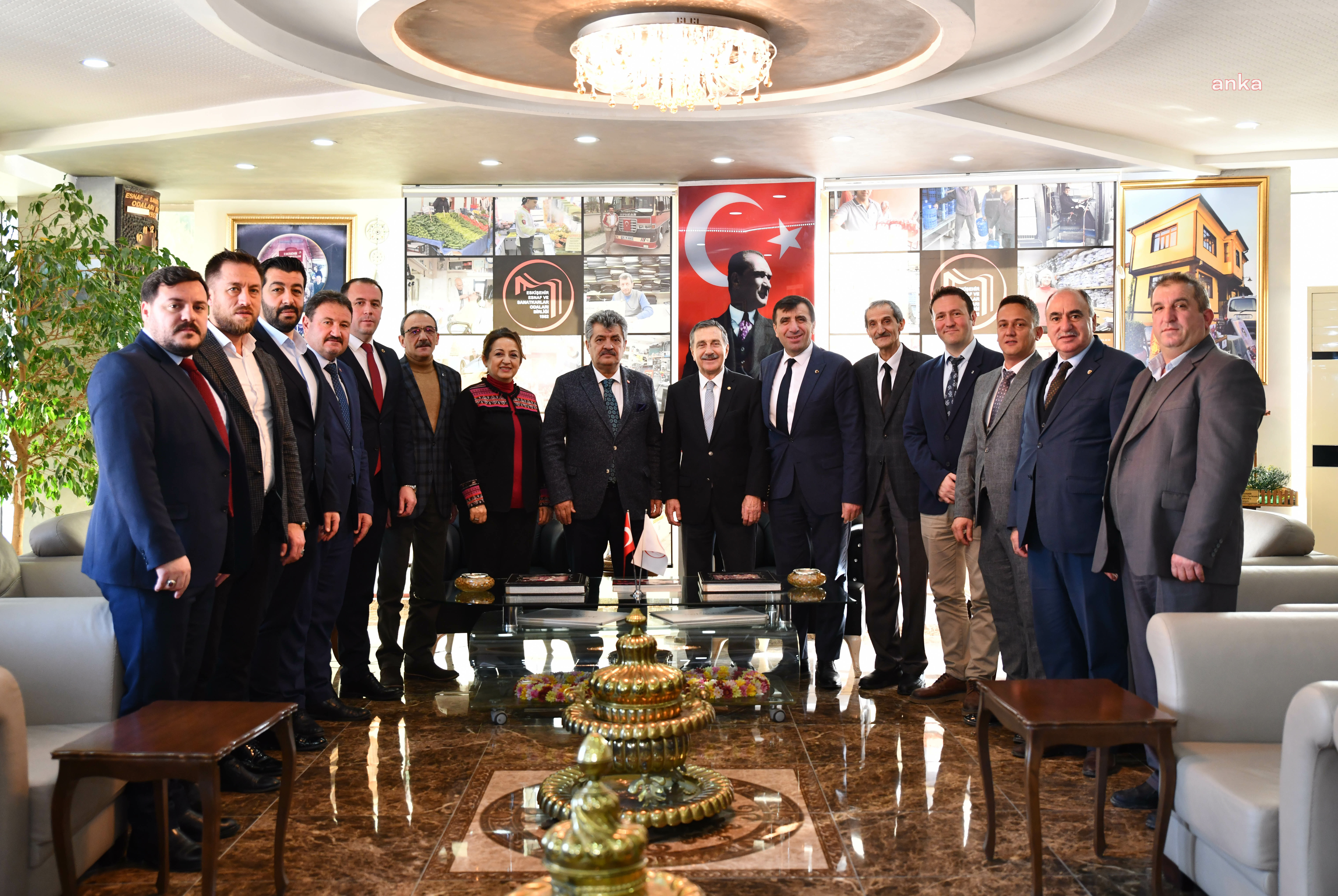 AHMET ATAÇ’TAN ESKİŞEHİR ESNAF VE SANATKARLAR ODALARI BİRLİĞİ’NE ZİYARET