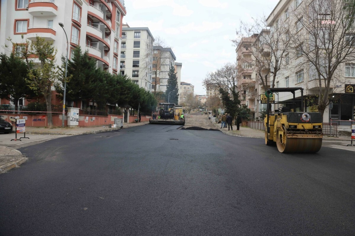 KARTAL BELEDİYESİ'NDEN PETROL İŞ MAHALLESİ’NDE 1250 TON ASFALT SERİMİ