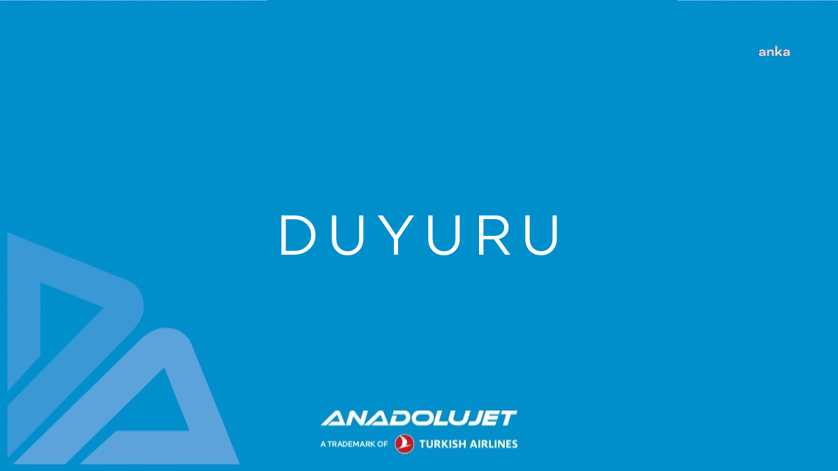 ANADOLUJET, SABİHA GÖKÇEN HAVALİMANI KALKIŞLI VE VARIŞLI BAZI SEFERLERİNİ İPTAL ETTİ