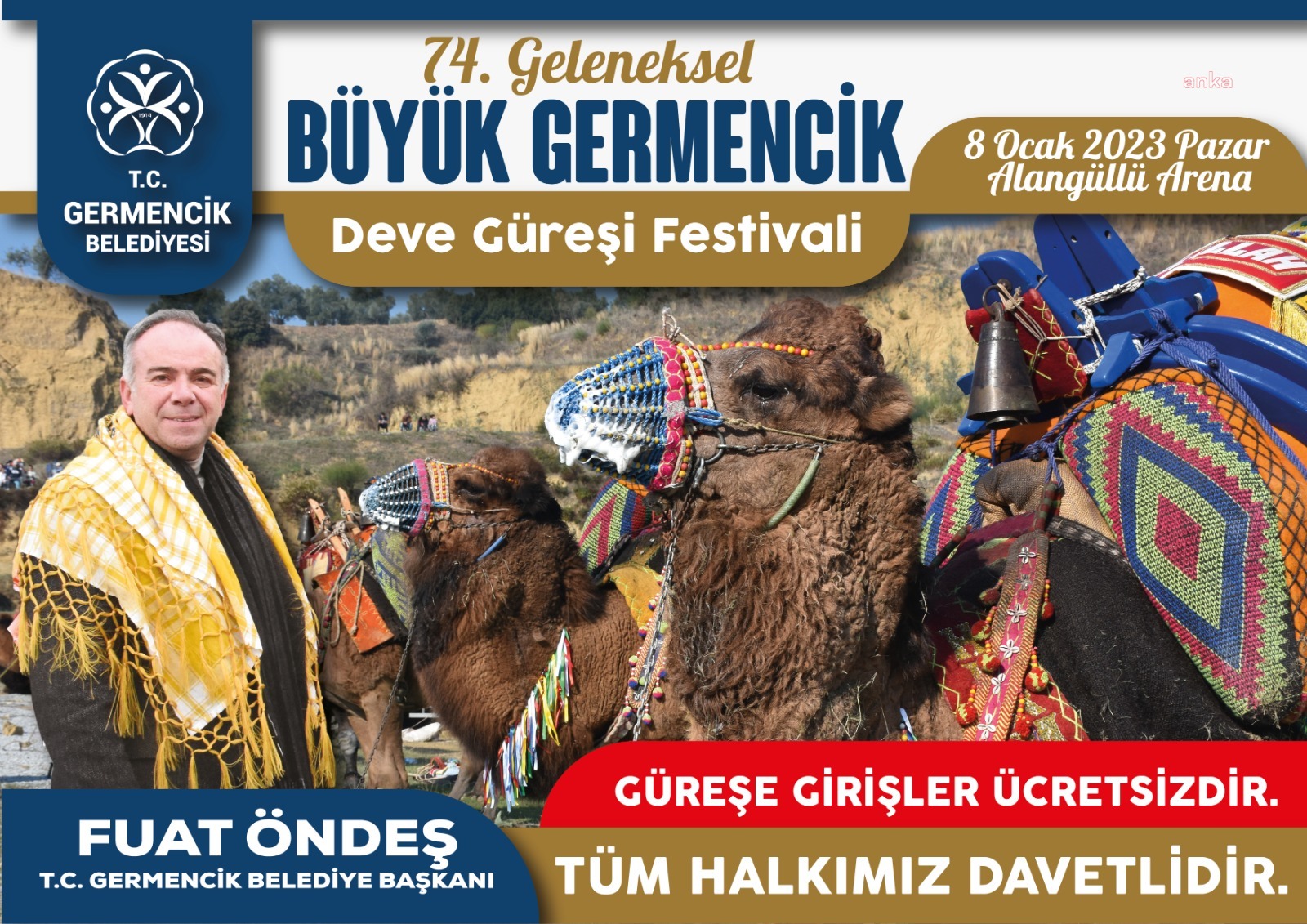 GERMENCİK’TE ‘DEVE GÜREŞİ FESTİVALİ’NİN HAZIRLIKLARI SÜRÜYOR