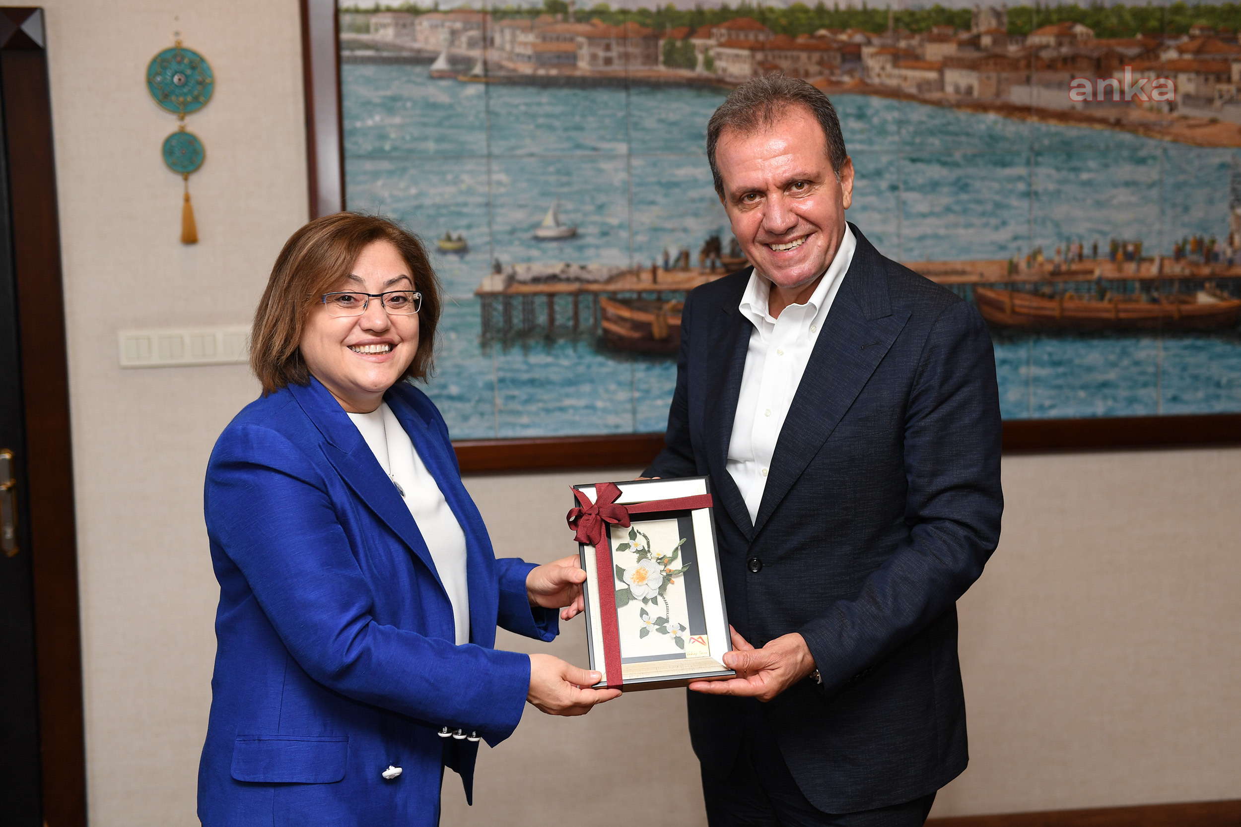 VAHAP SEÇER, GAZİANTEP BÜYÜKŞEHİR BELEDİYE BAŞKANI FATMA ŞAHİN’İ AĞIRLADI