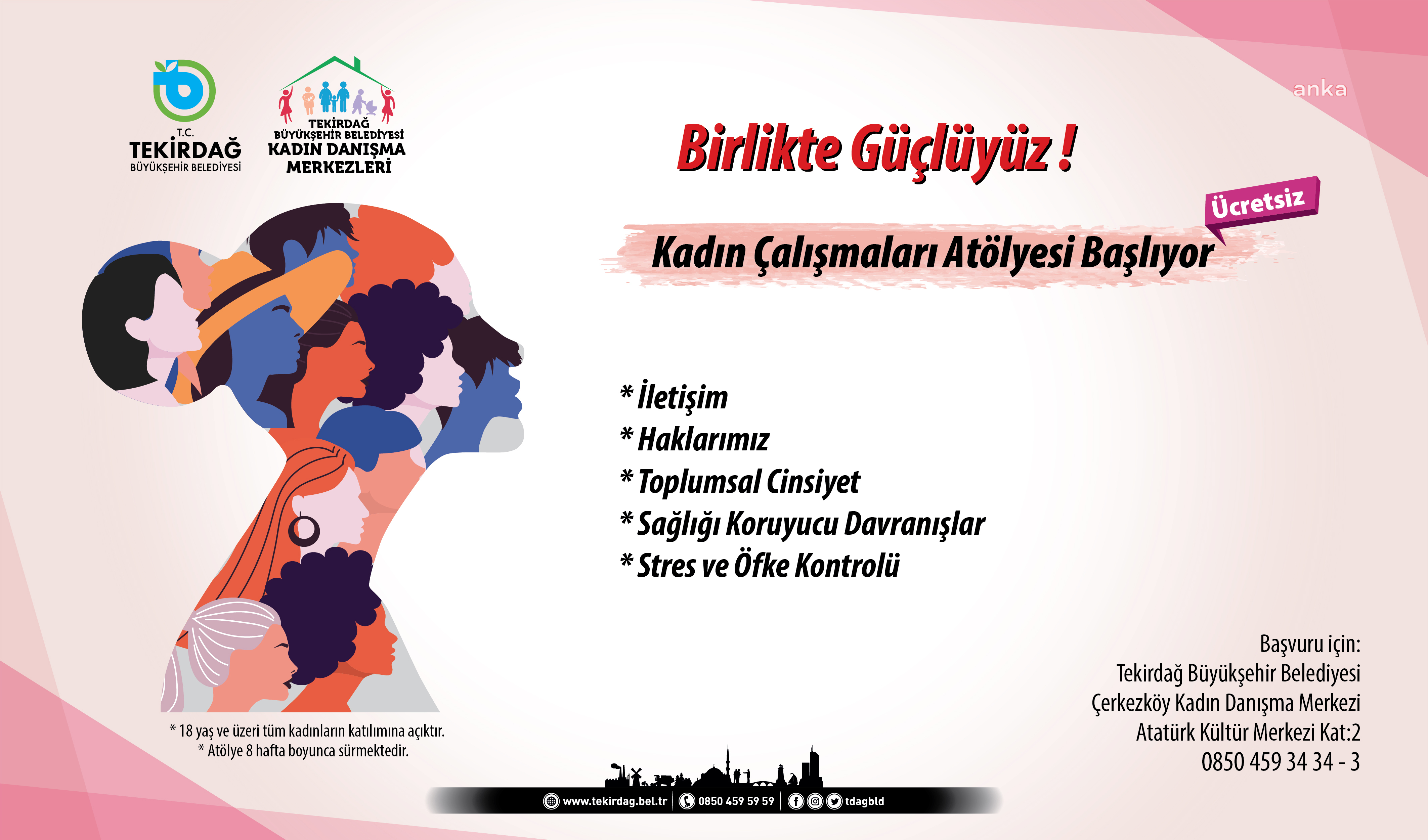 TEKİRDAĞ BÜYÜKŞEHİR'İN KADIN ÇALIŞMALARI ATÖLYESİ PROJESİ BAŞLIYOR