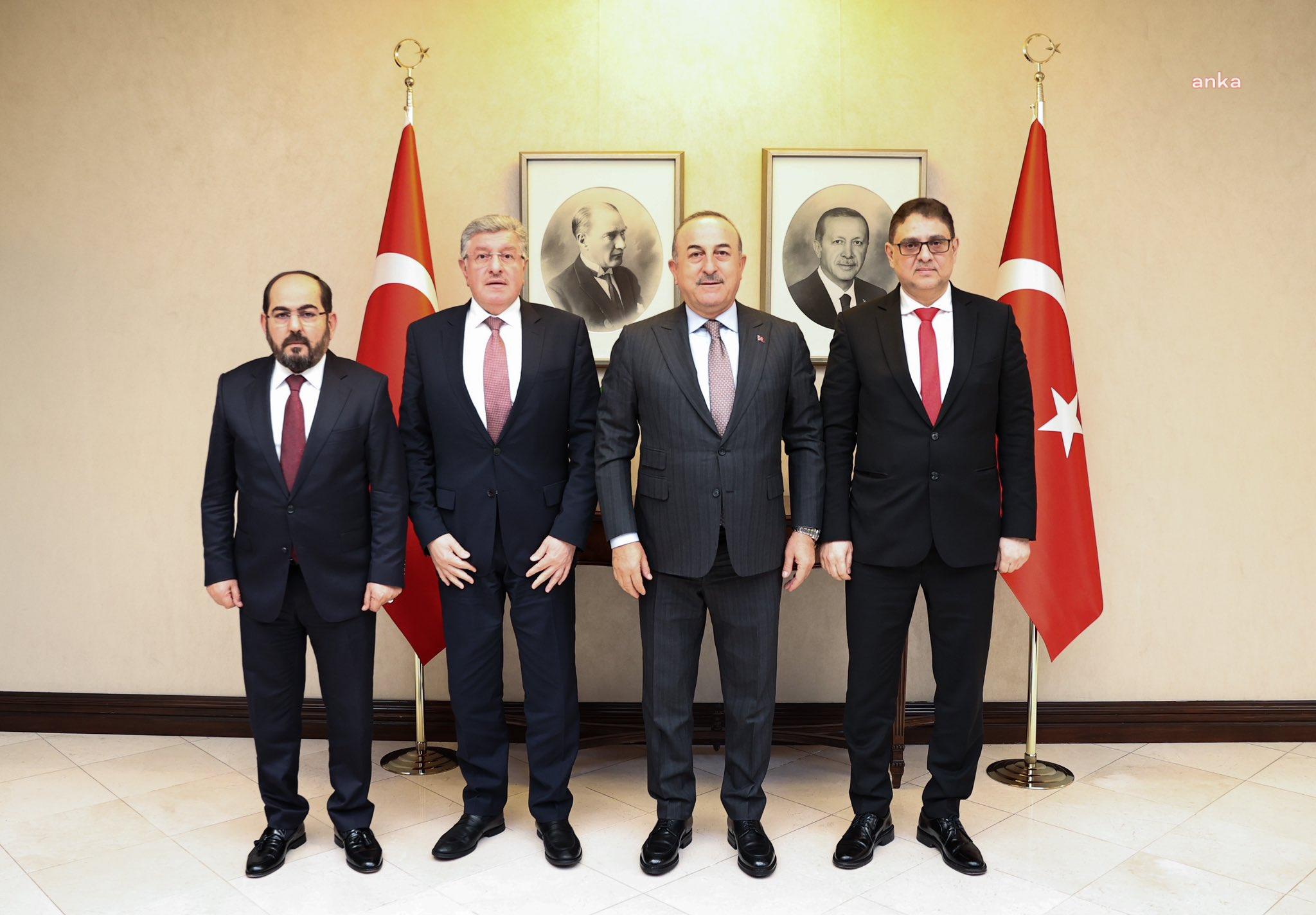 MEVLÜT ÇAVUŞOĞLU, SURİYELİ MUHALİFLERLE GÖRÜŞTÜ
