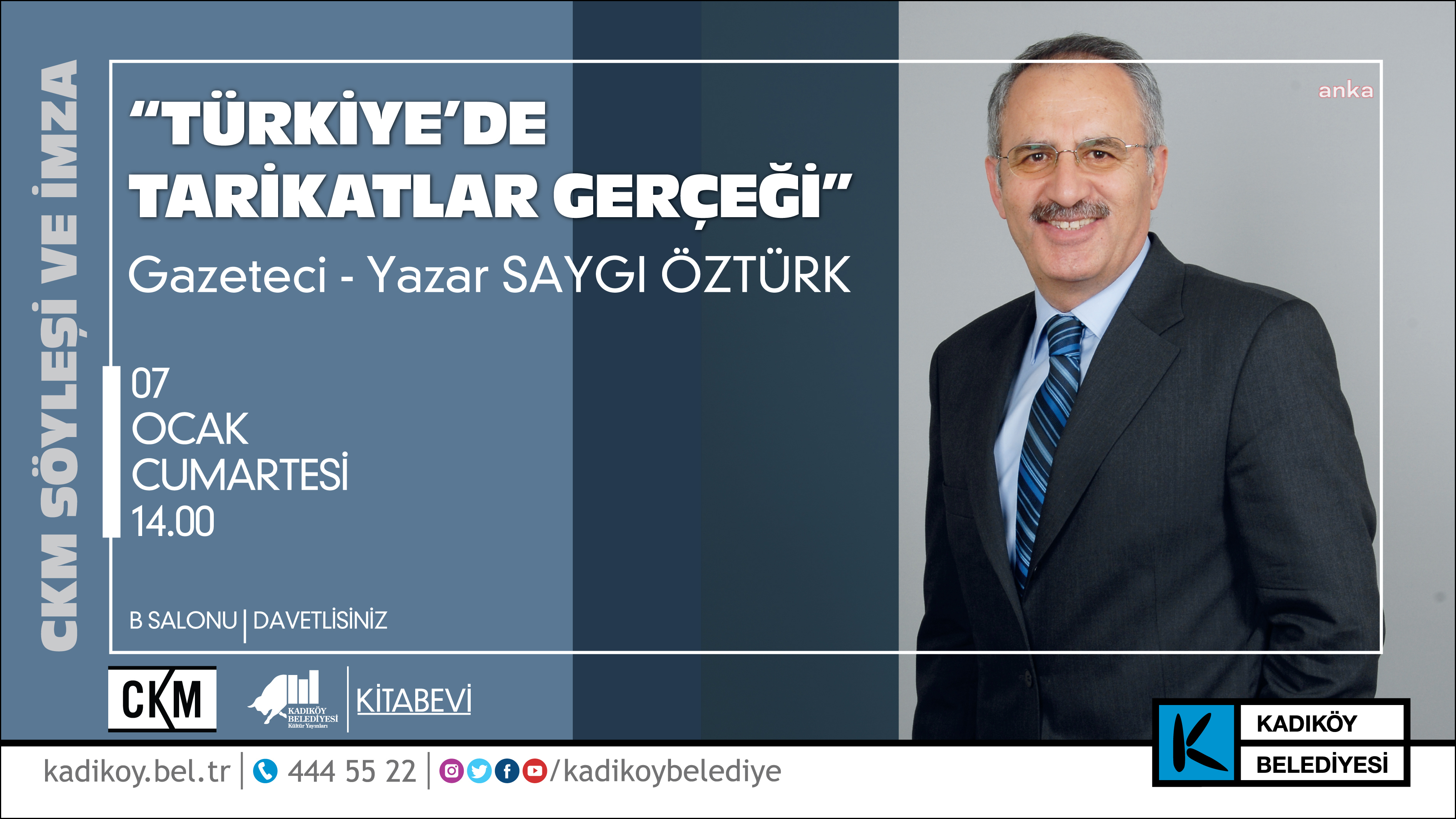 SAYGI ÖZTÜRK, “TÜRKİYE’DE TARİKATLAR GERÇEĞİ” SÖYLEŞİSİYLE KADIKÖY’DE