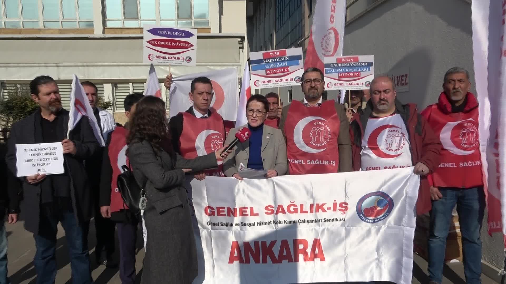 GENEL SAĞLIK İŞ’TEN "YÜZDE 30'LUK ZAM" PROTESTOSU: "SADAKA NİYETİNE VERDİĞİNİZ ZAMMI KABUL ETMİYORUZ"