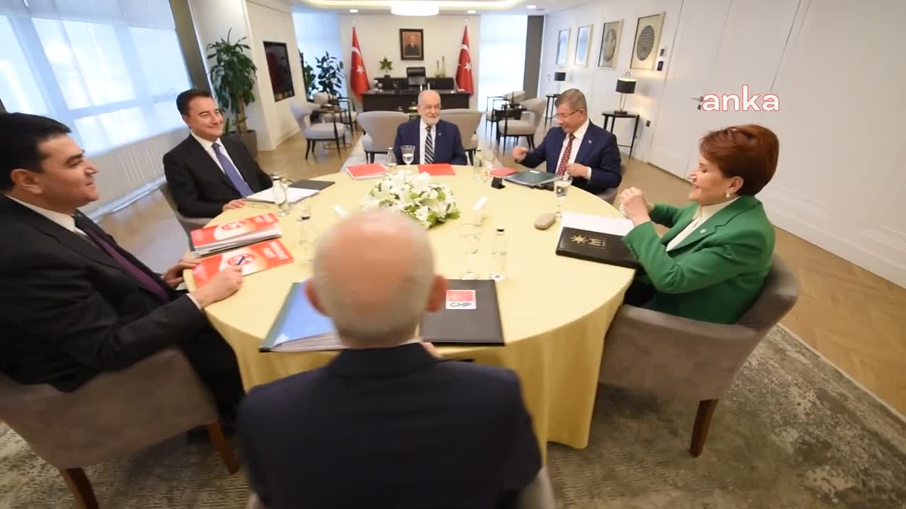 ALTI LİDERDEN ORTAK AÇIKLAMA: “ORTAK CUMHURBAŞKANI ADAYININ TESPİTİ İLE İLGİLİ İSTİŞARELERİN BAŞLATILMASINA KARAR VERDİK”