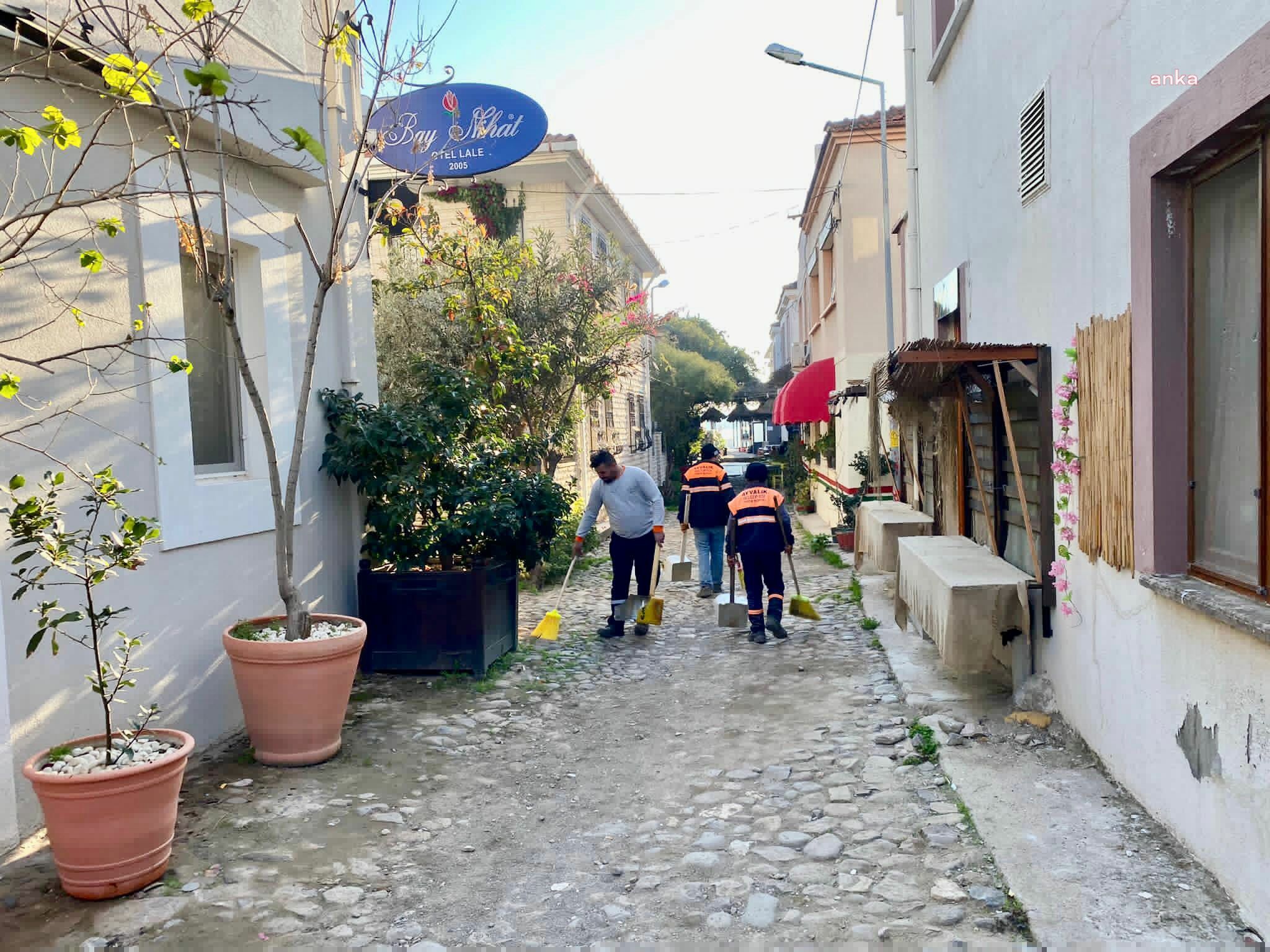 AYVALIK BELEDİYESİ’NDEN CUNDA ADASI’NDA KAPSAMLI TEMİZLİK