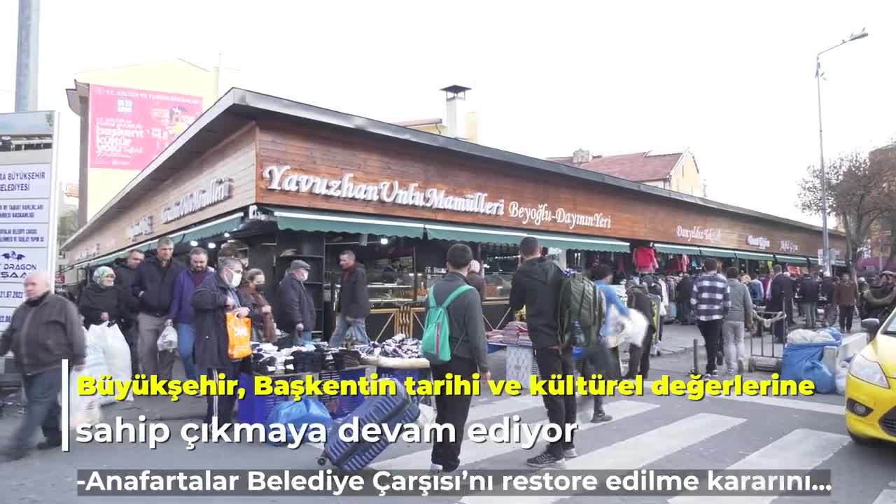 ANKARA BÜYÜKŞEHİR, ANAFARTALAR BELEDİYE ÇARŞISI’NDA YENİLEME ÇALIŞMALARINI TAMAMLADI
