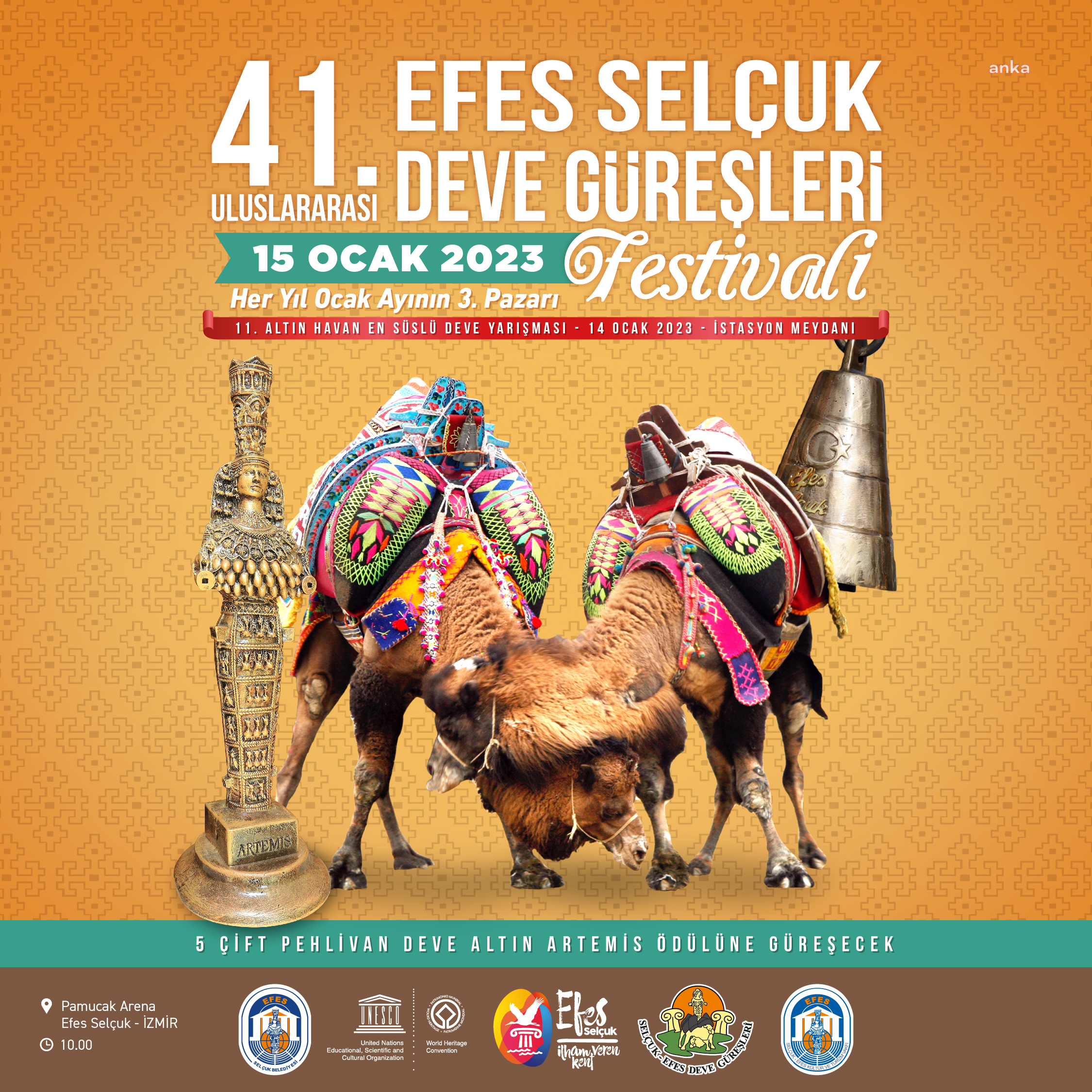 ‘EFES SELÇUK DEVE GÜREŞLERİ FESTİVALİ’ İÇİN GERİ SAYIM BAŞLADI