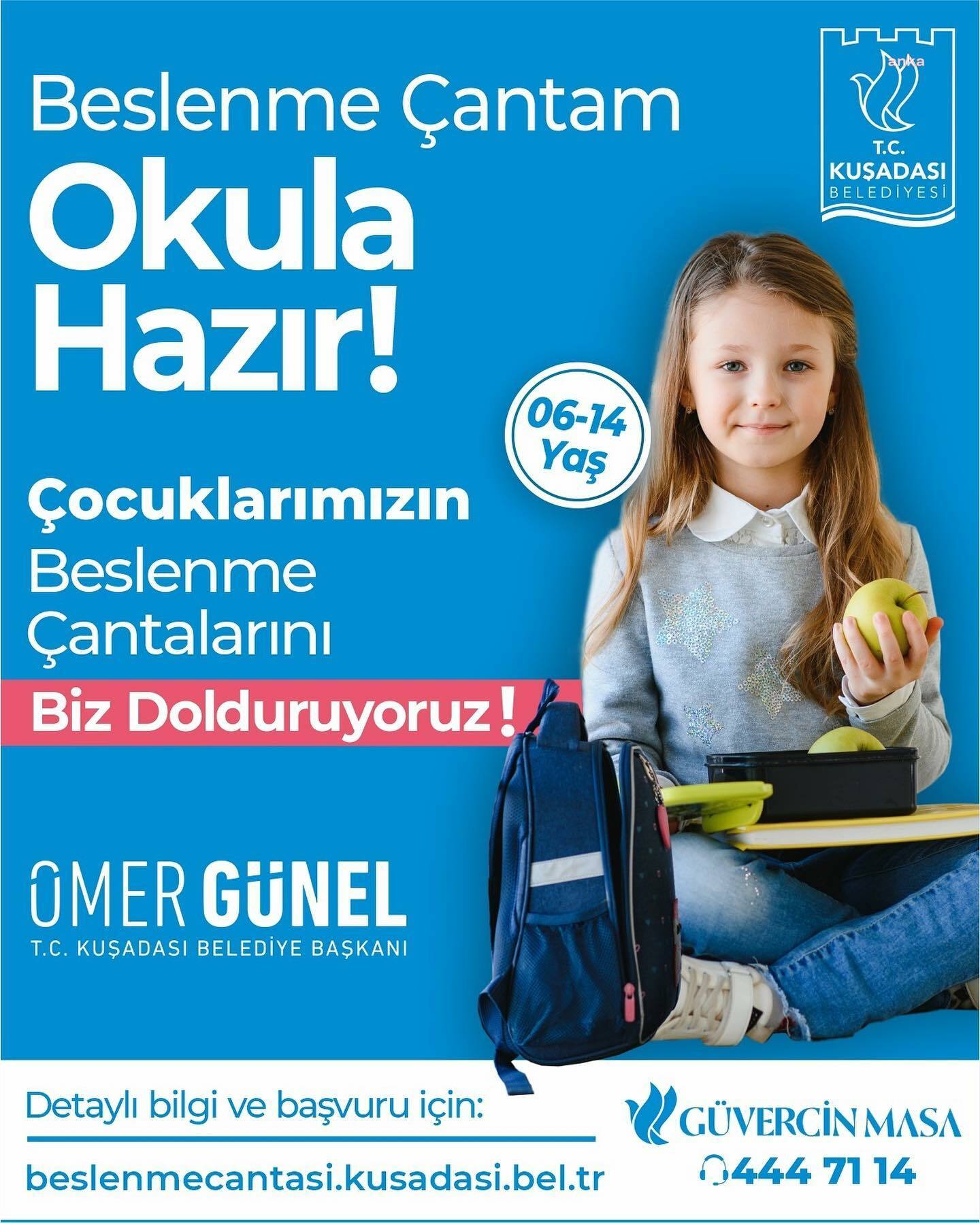 ÇOCUKLARIN BESLENME ÇANTALARINI KUŞADASI BELEDİYESİ HAZIRLAYACAK