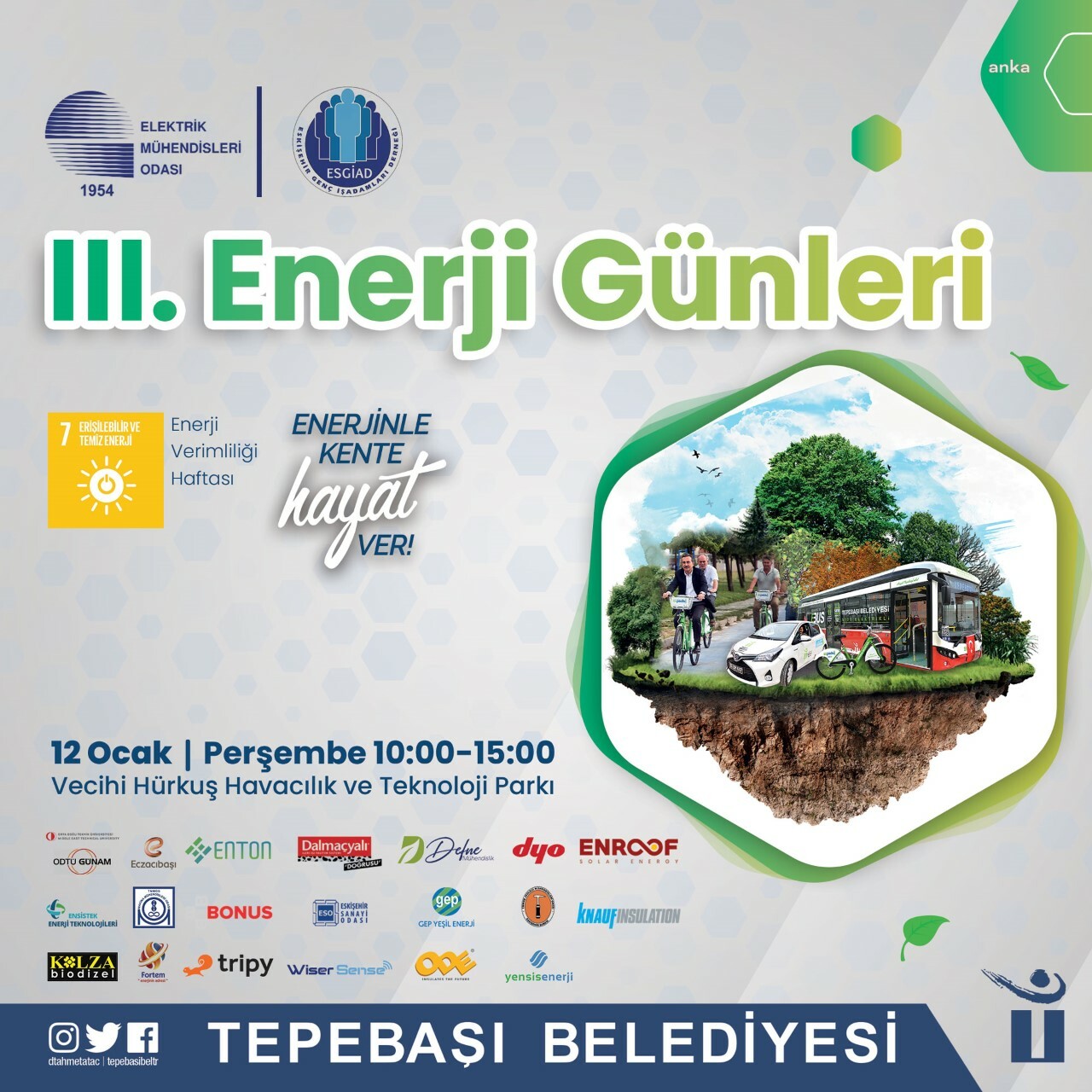 TEPEBAŞI’NDA ‘3. ENERJİ GÜNLERİ’ BAŞLIYOR
