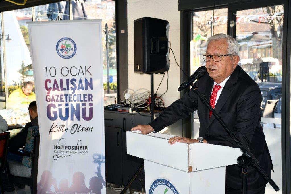 KDZ. EREĞLİ BELEDİYE BAŞKANI POSBIYIK, GAZETECİLERİN GÜNÜNÜ KUTLADI