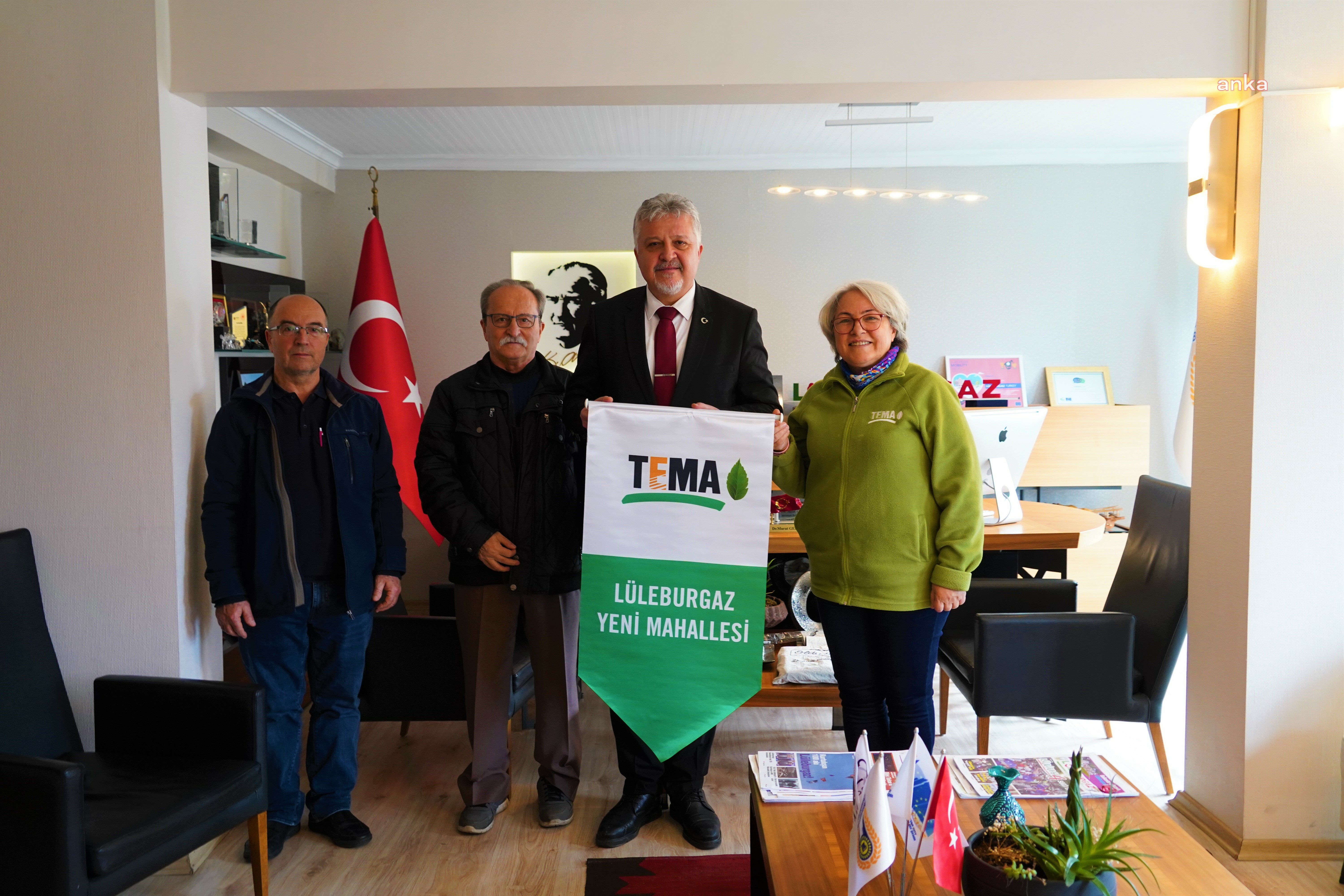 TEMA VAKFI’NDAN LÜLEBURGAZ BELEDİYE BAŞKANI GERENLİ’YE ZİYARET