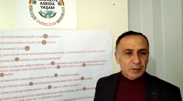 BİRLEŞİK EMEKLİLER SENDİKASI GENEL BAŞKANI ŞENGÜL: "EMEKLİNİN ALIM GÜCÜ KORUNSAYDI, BUGÜN KENARDA 780 ÇEYREK ALTIN BİRİKİMİ OLACAKTI”