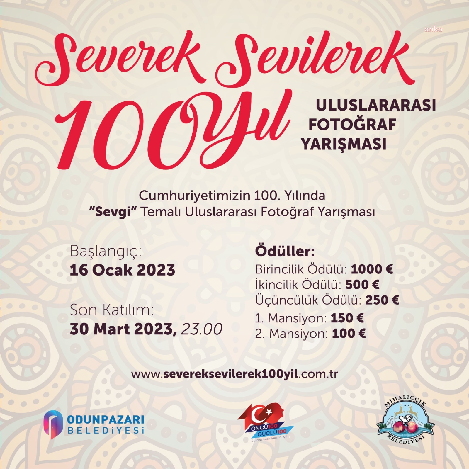 ODUNPAZARI VE MİHALIÇÇIK BELEDİYESİ'NDEN CUMHURİYET’İN 100. YILINA ÖZEL ULUSLARARASI FOTOĞRAF YARIŞMASI