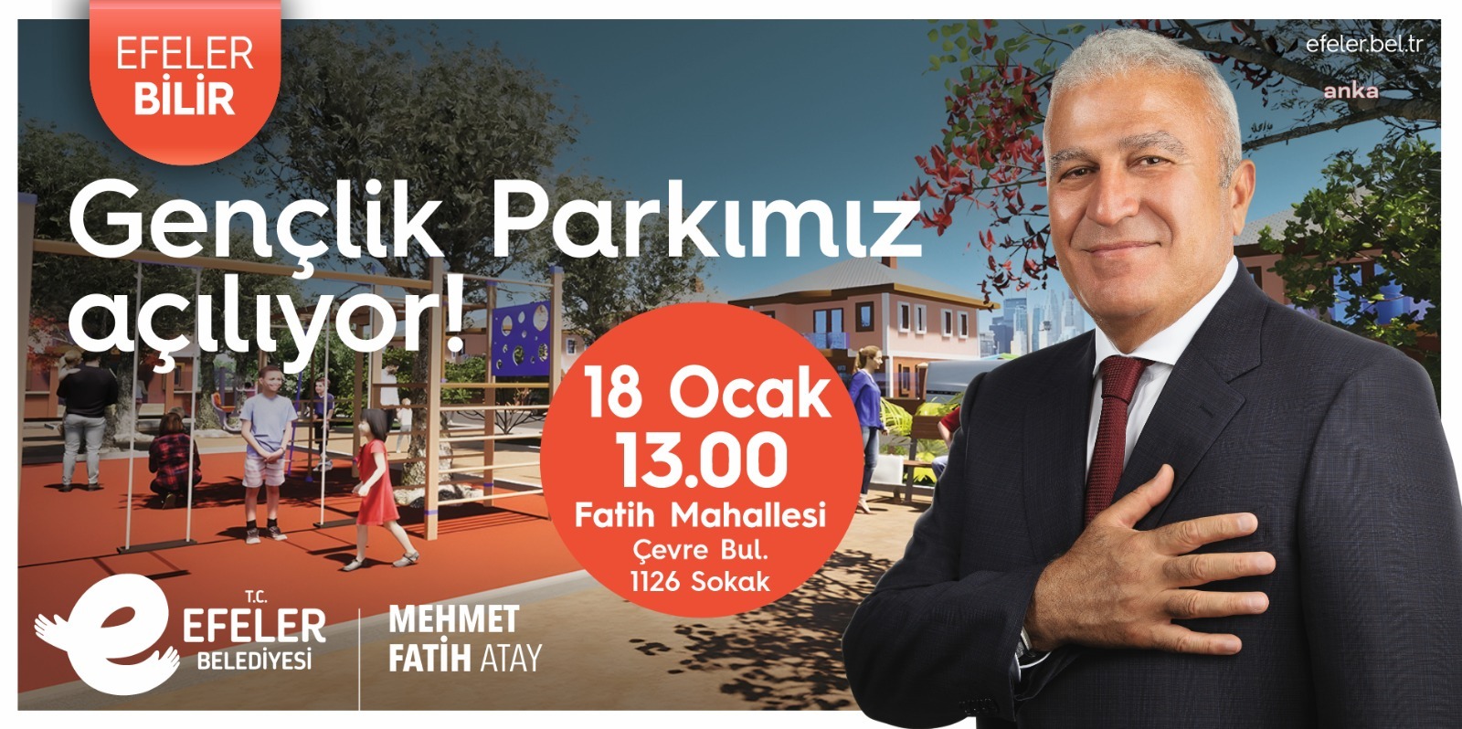 EFELER GENÇLİK PARKI, TÖRENLE HİZMETE AÇILIYOR