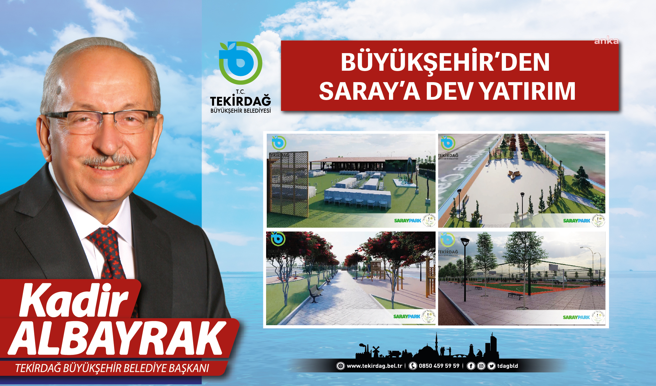 TEKİRDAĞ BÜYÜKŞEHİR'DEN SARAY'A ÖNEMLİ YATIRIM