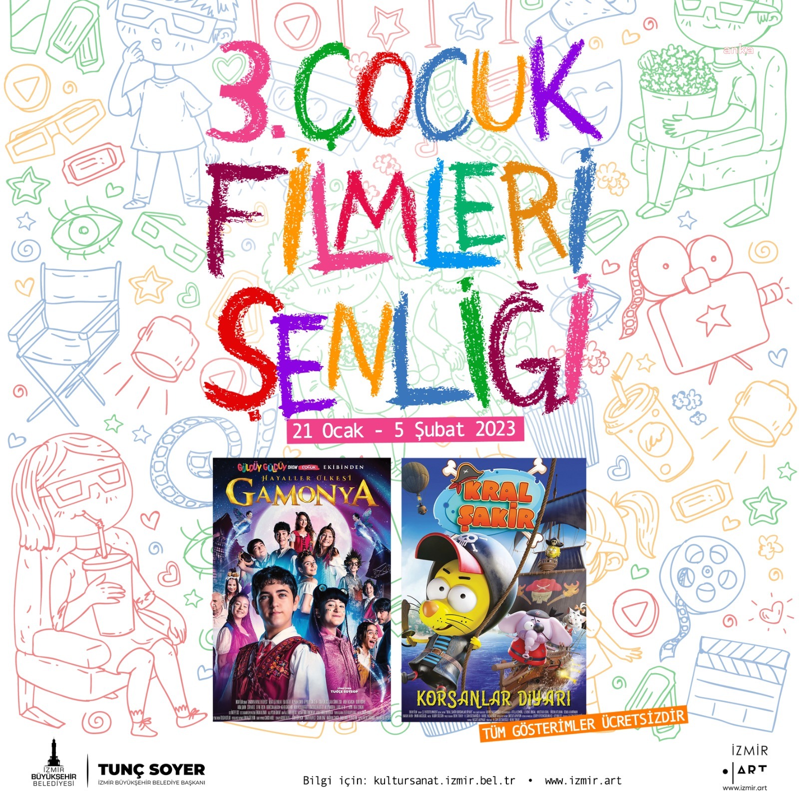 İZMİR’DE 3. ÇOCUK FİLMLERİ ŞENLİĞİ BAŞLIYOR