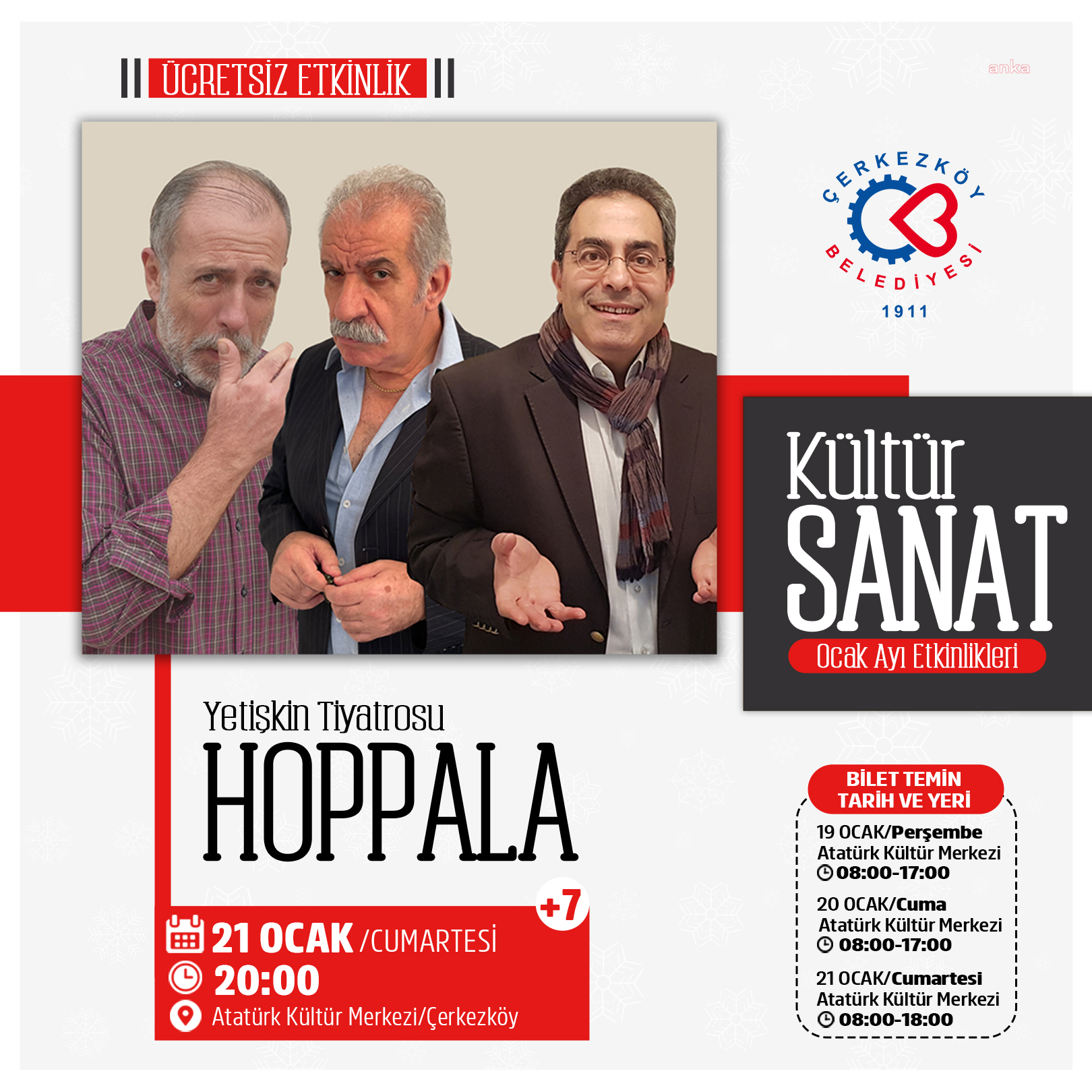 ÇERKEZKÖY’DE OCAK AYI KÜLTÜR-SANAT ETKİNLİKLERİ DEVAM EDİYOR