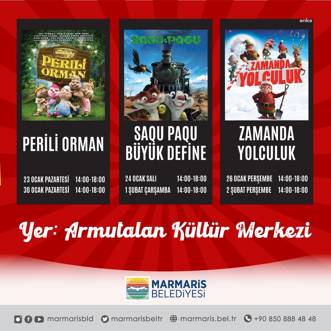 MARMARİS BELEDİYESİ'NDEN ARA TATİL HEDİYESİ SİNEMA