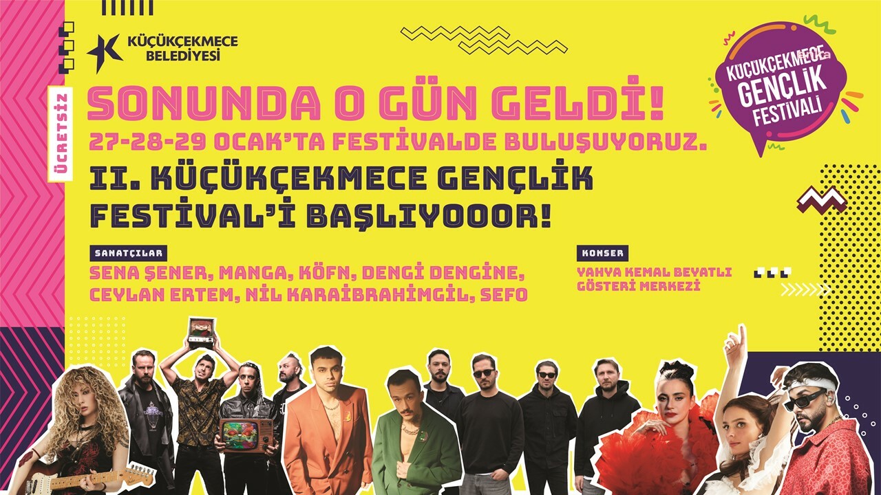 KÜÇÜKÇEKMECE’DE ÜCRETSİZ GENÇLİK FESTİVALİ BAŞLIYOR