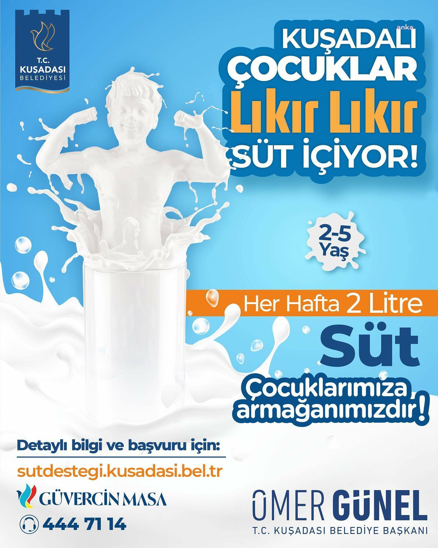 KUŞADASI BELEDİYESİ İHTİYAÇ SAHİBİ AİLELERİN ÇOCUKLARINA SÜT DESTEĞİ VERECEK