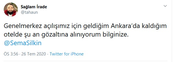 GELECEK PARTİLİ TAHA ÜN GÖZALTINA ALINDI