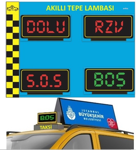 İSTANBUL’DA TAKSİLERDE ‘AKILLI TEPE LAMBASI’ UYGULAMASINA GEÇİLECEK