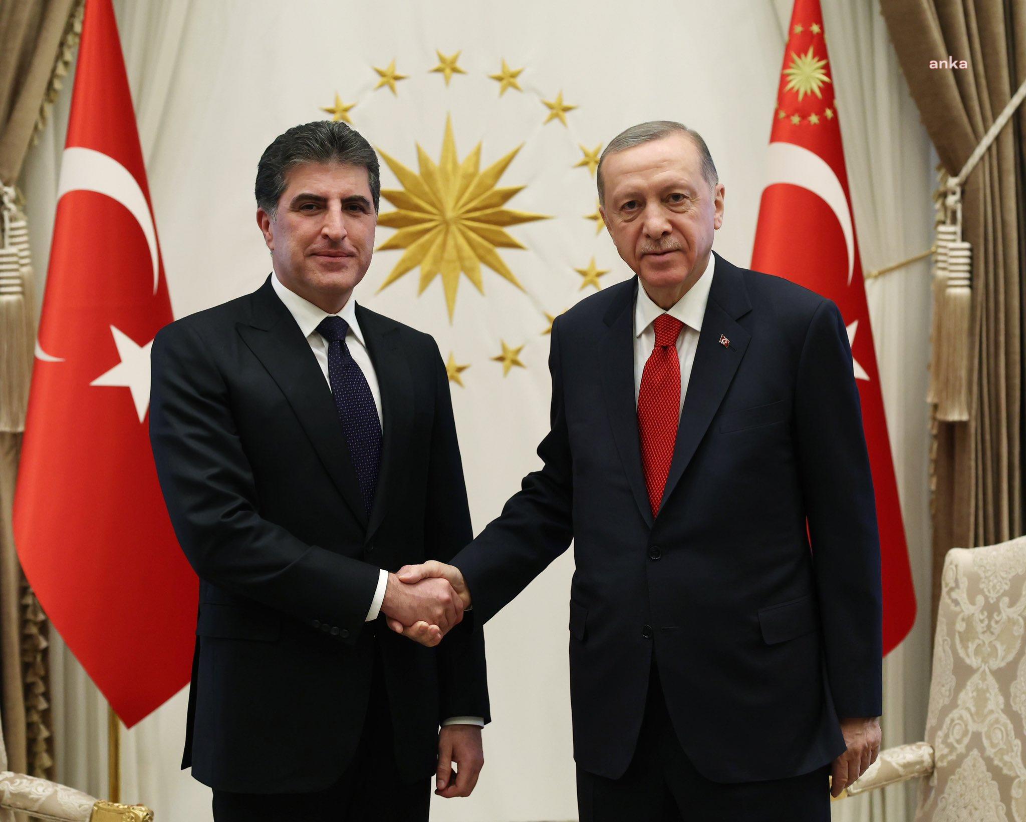 Cumhurbaşkanı Erdoğan, IKBY Başkanı Barzani ile görüştü