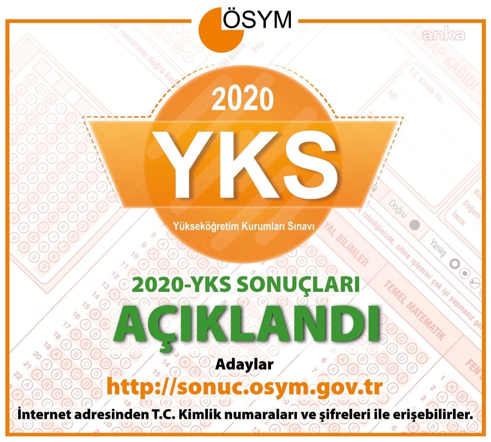YKS sonuçları açıklandı