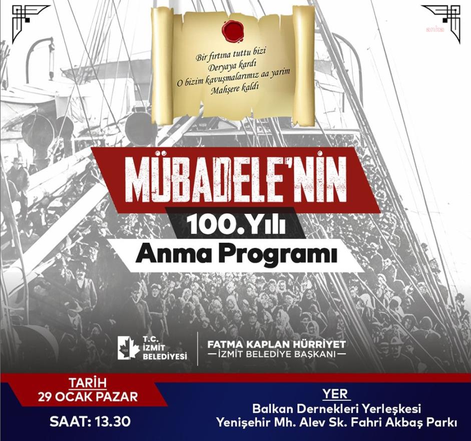 İZMİT’TE LOZAN MÜBADELE SÖZLEŞMESİ’NİN 100. YILI ANILACAK