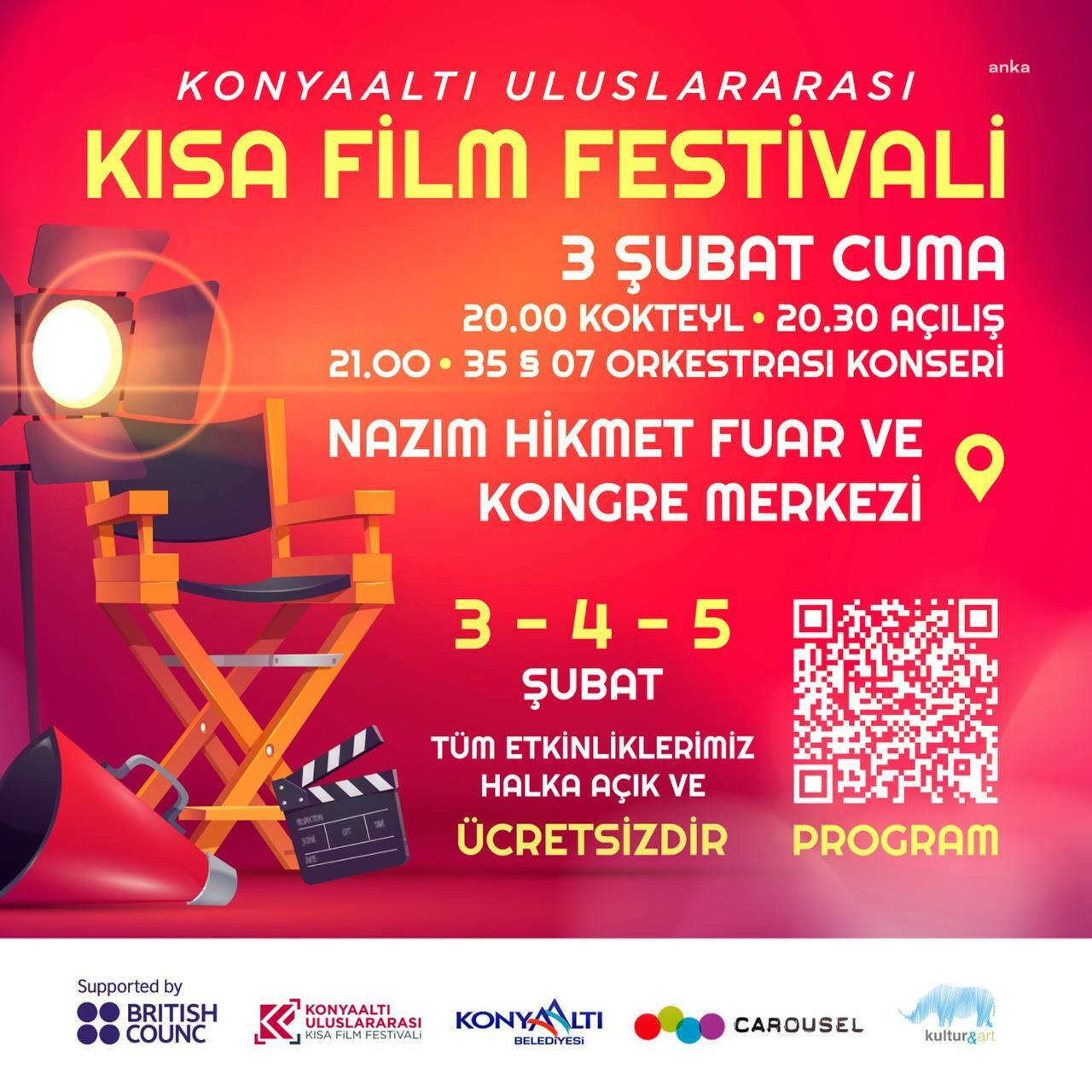 KONYAALTI’NDA KISA FİLM FESTİVALİ BAŞLIYOR