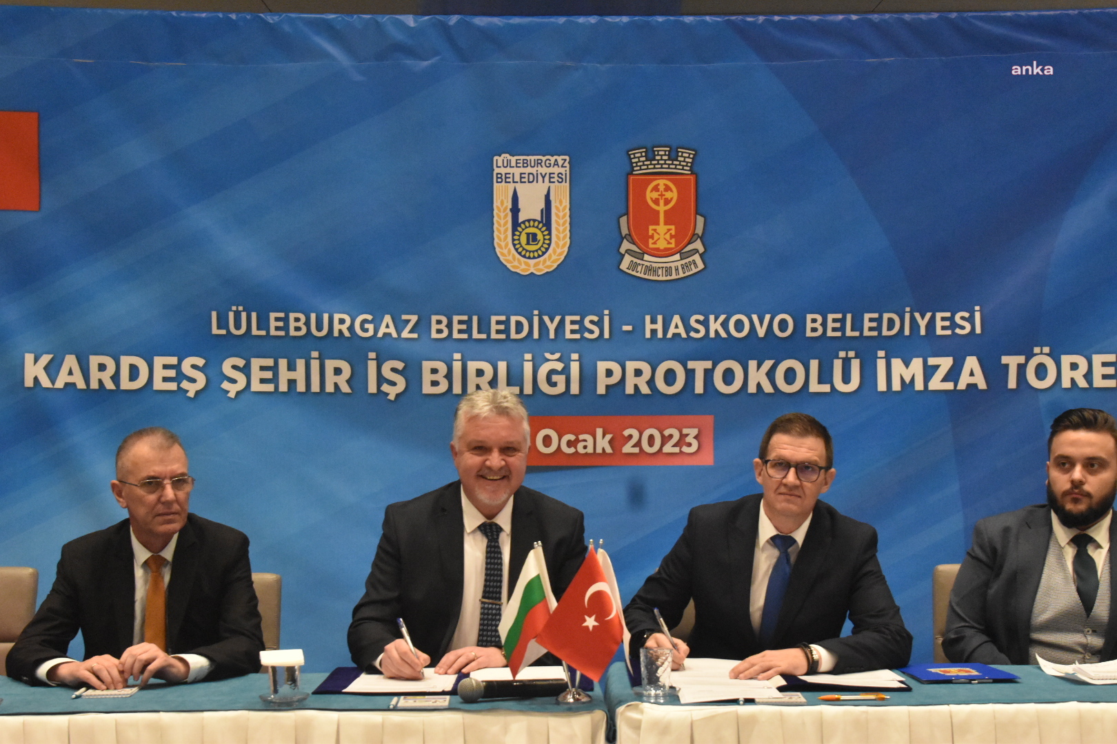 LÜLEBURGAZ İLE BULGARİSTAN'IN HASKOVO BELEDİYELERİ KARDEŞ ŞEHİR OLDU