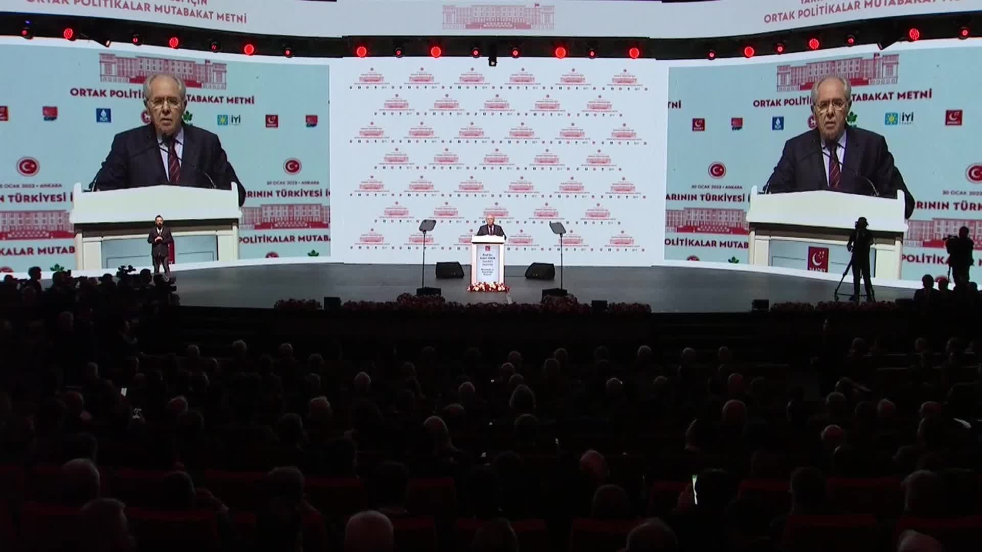MİLLET İTTİFAKI'NIN ORTAK POLİTİKALAR MUTABAKAT METNİ AÇIKLANDI... SABRİ TEKİR: "DIŞ POLİTİKADA İÇ SİYASİ HESAPLARA VE İDEOLOJİK YAKLAŞIMLARA MEYDAN VERMEYECEĞİZ”