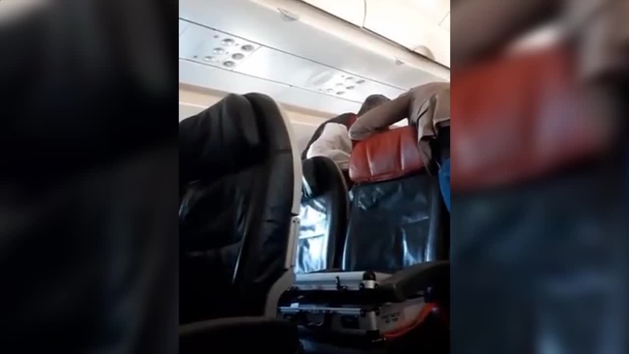 FRANKFURT UÇAĞINDA FENALAŞAN YOLCUYA CANAN KAFTANCIOĞLU MÜDAHALE ETTİ