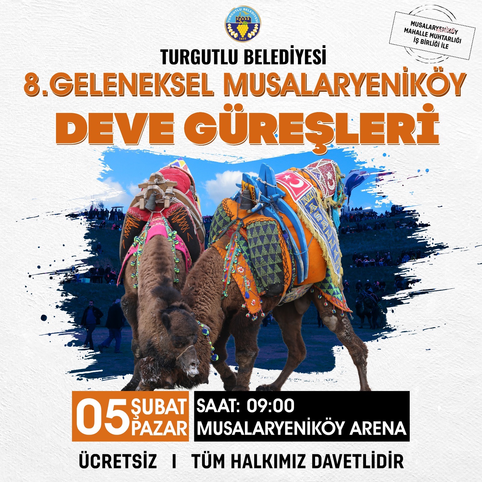 TURGUTLU BELEDİYESİ, SEKİZİNCİ KEZ DEVE GÜREŞLERİNE EV SAHİPLİĞİ YAPACAK
