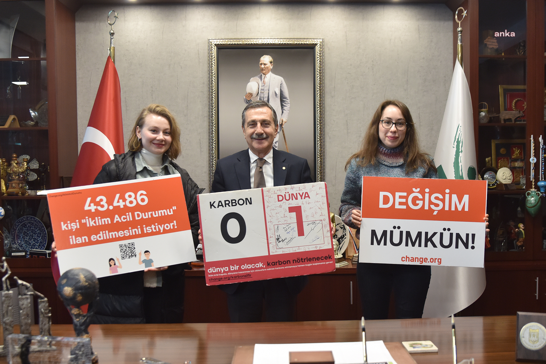 TEPEBAŞI BELEDİYE BAŞKANI ATAÇ’TAN 'KARBON:0 – DÜNYA:1' KAMPANYASINA DESTEK