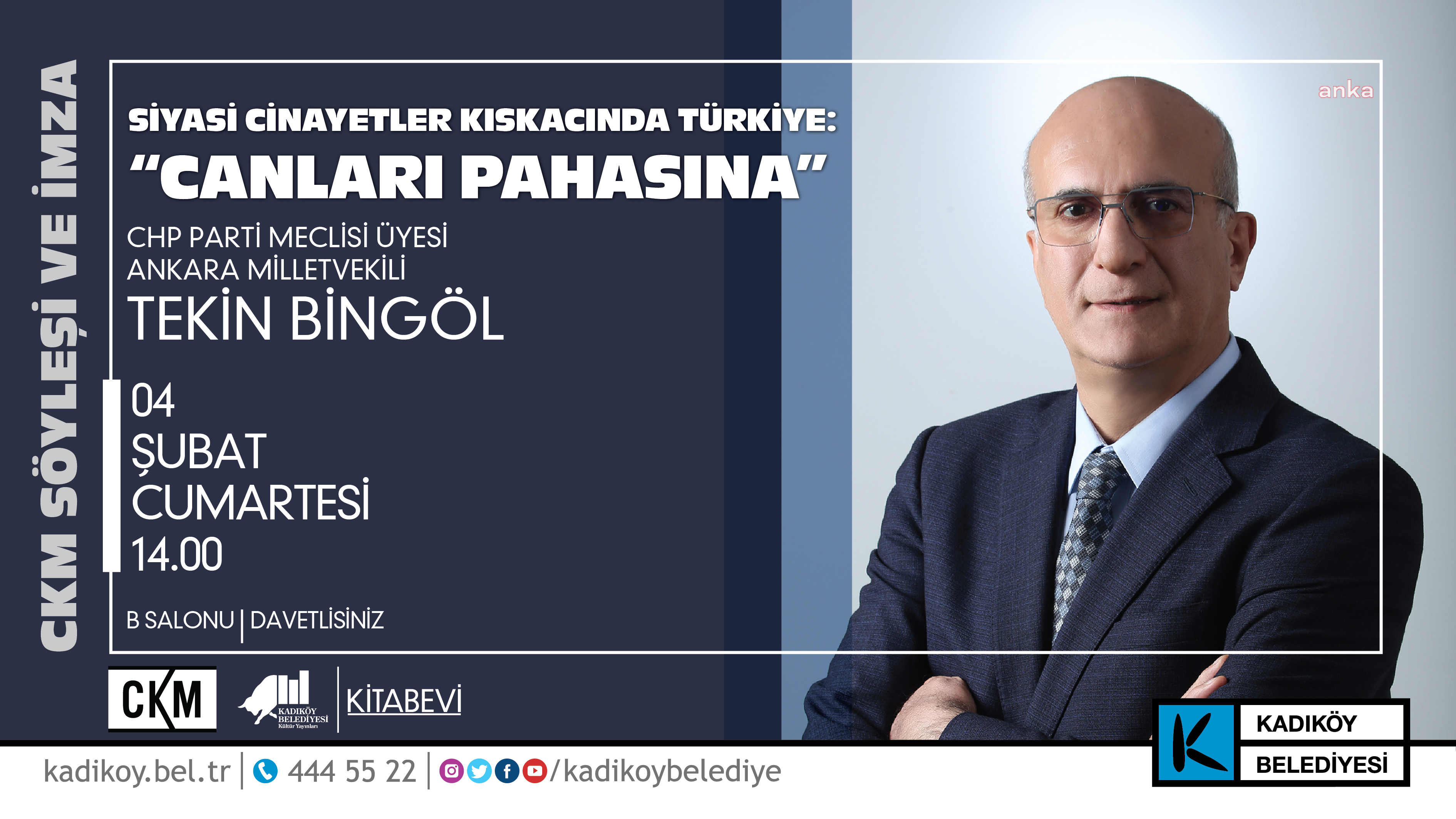 'SİYASİ CİNAYETLER KISKACINDA TÜRKİYE' SÖYLEŞİSİ, KADIKÖY’DE